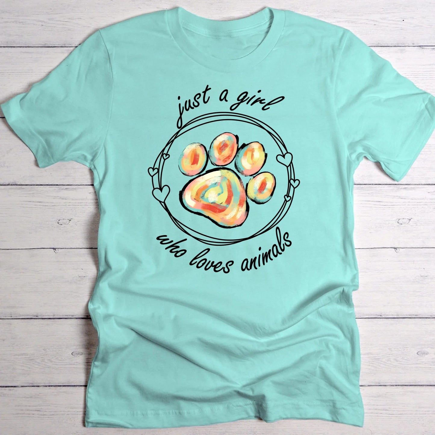 Just a girl (Tierschutz Edition) - Individuelles T-Shirt