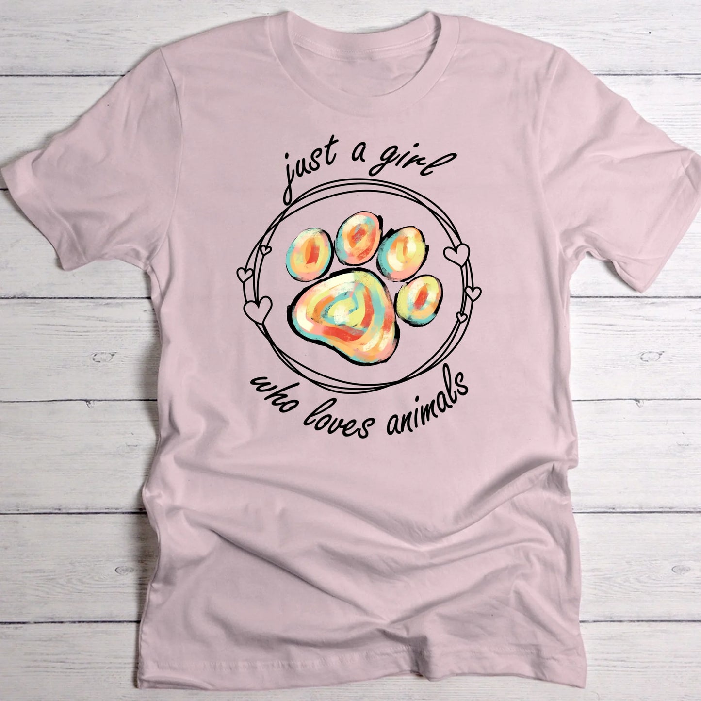Just a girl (Tierschutz Edition) - Individuelles T-Shirt