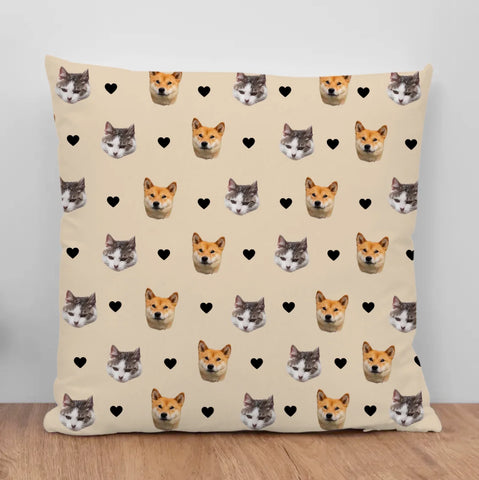 Haustierköpfe - Individuelles Kissen - Featured Image