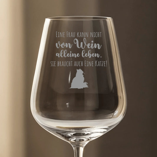 Wein & Miau- Individuelles Weinglas