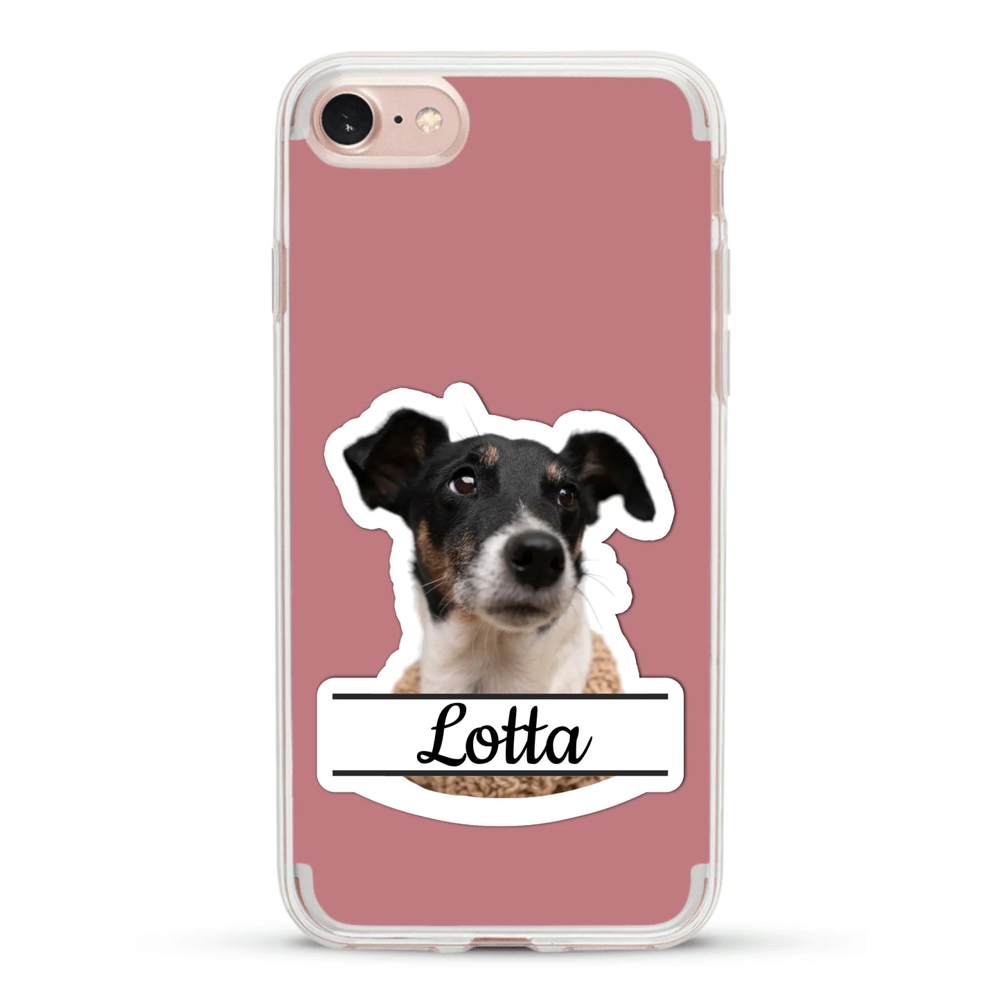 Haustierportrait Stickeroptik - Individuelle Handyhülle