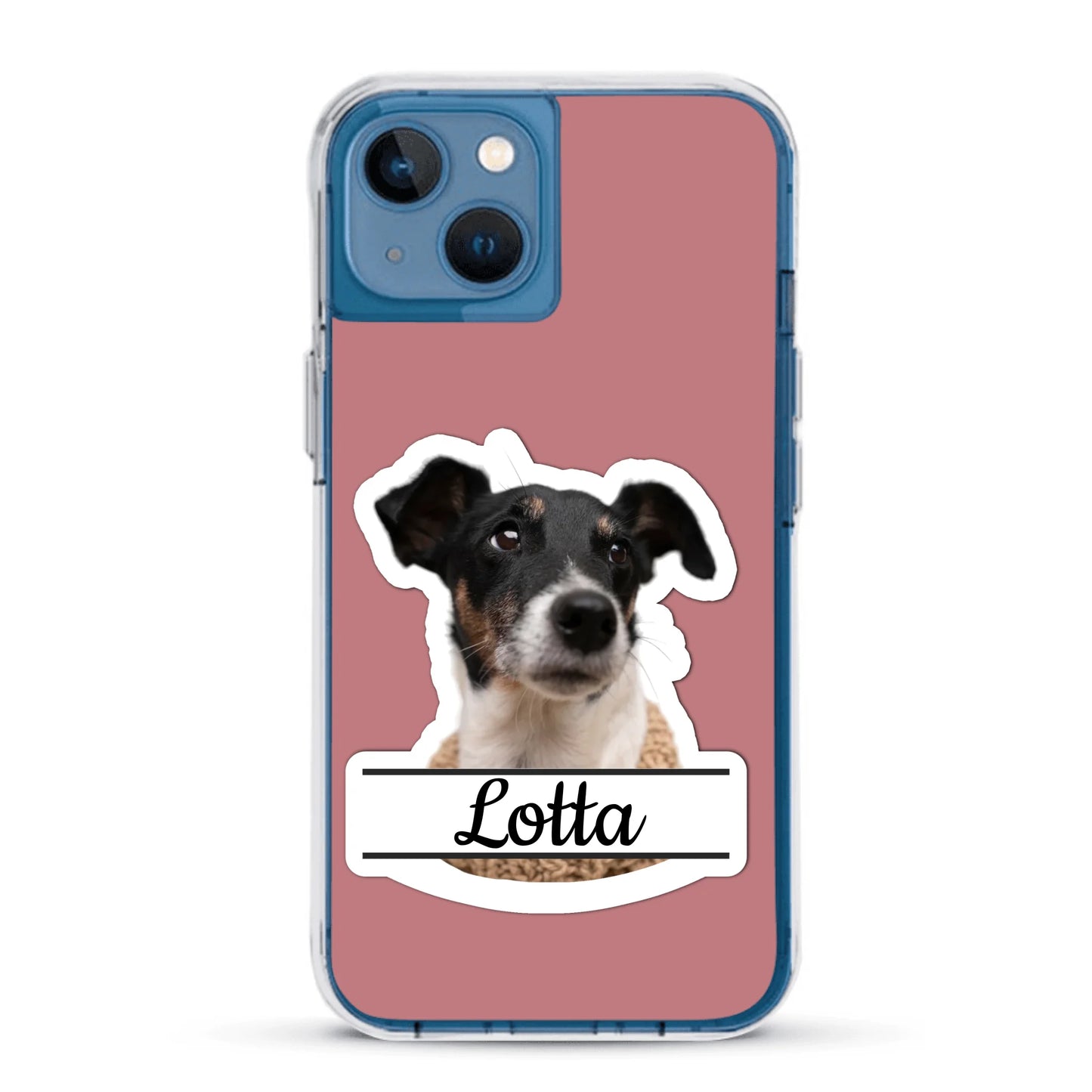 Haustierportrait Stickeroptik - Individuelle Handyhülle