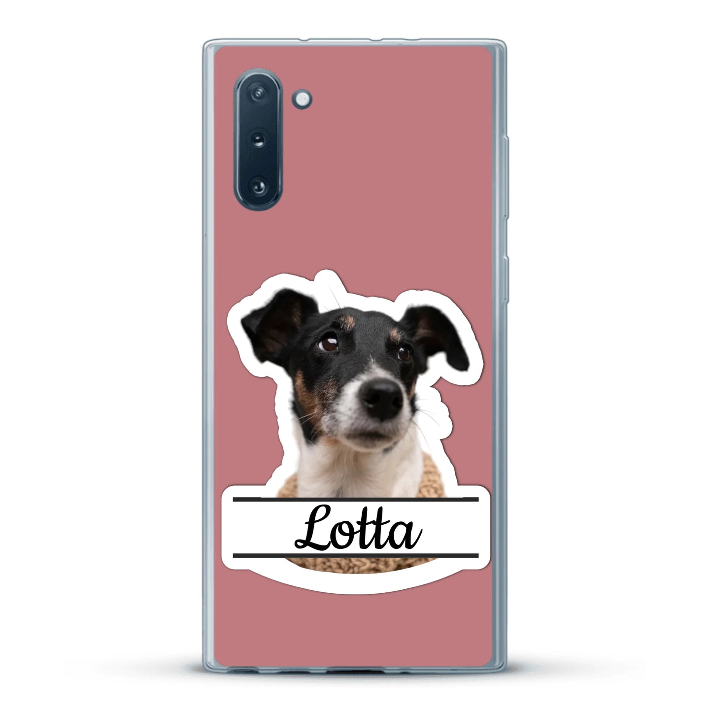Haustierportrait Stickeroptik - Individuelle Handyhülle