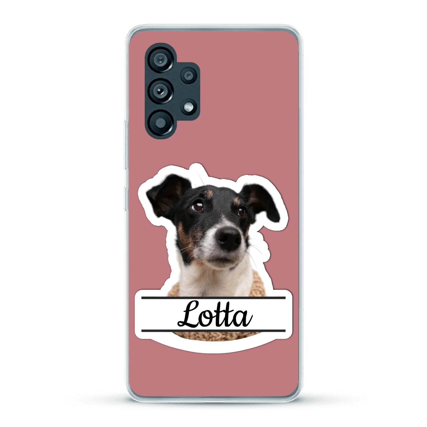 Haustierportrait Stickeroptik - Individuelle Handyhülle