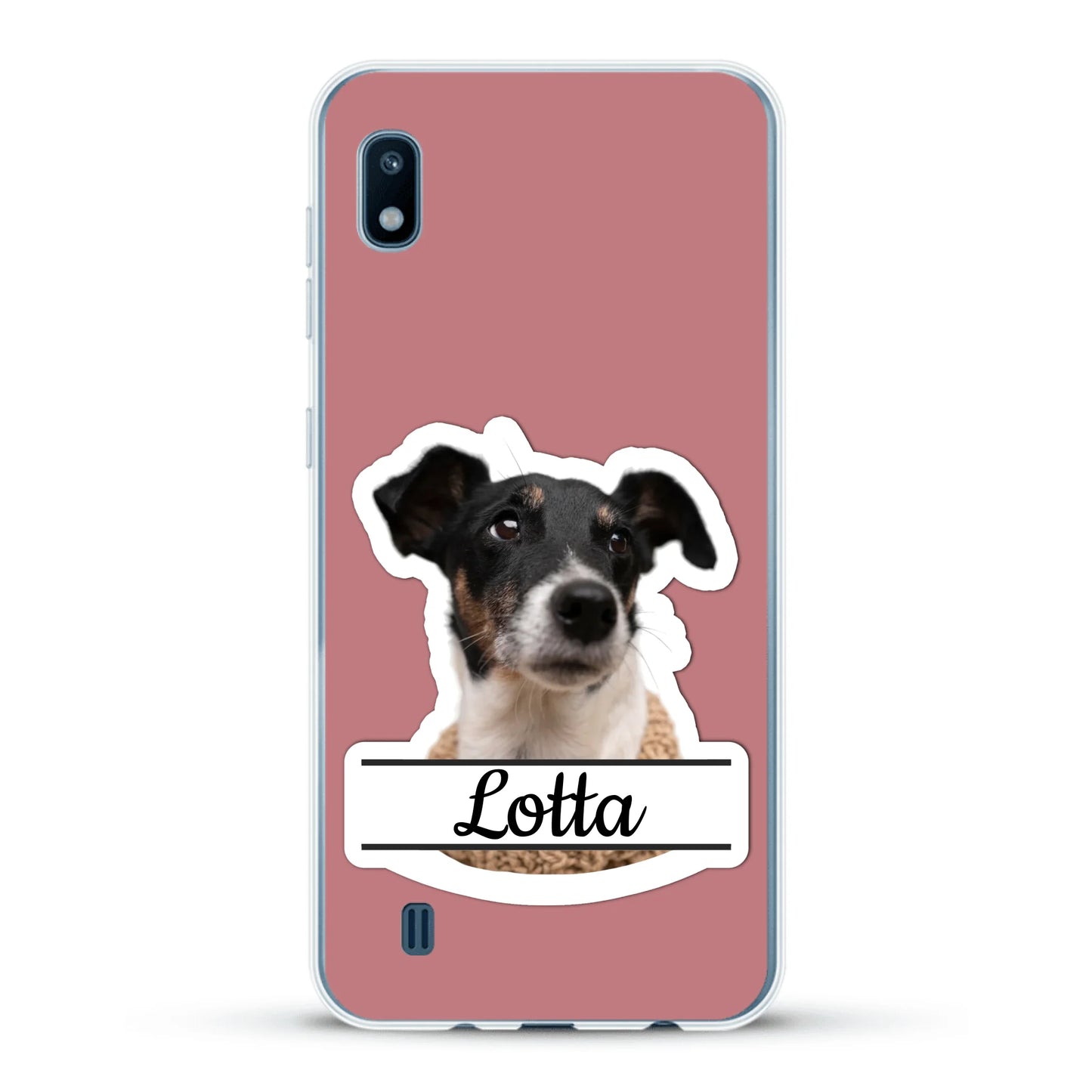 Haustierportrait Stickeroptik - Individuelle Handyhülle