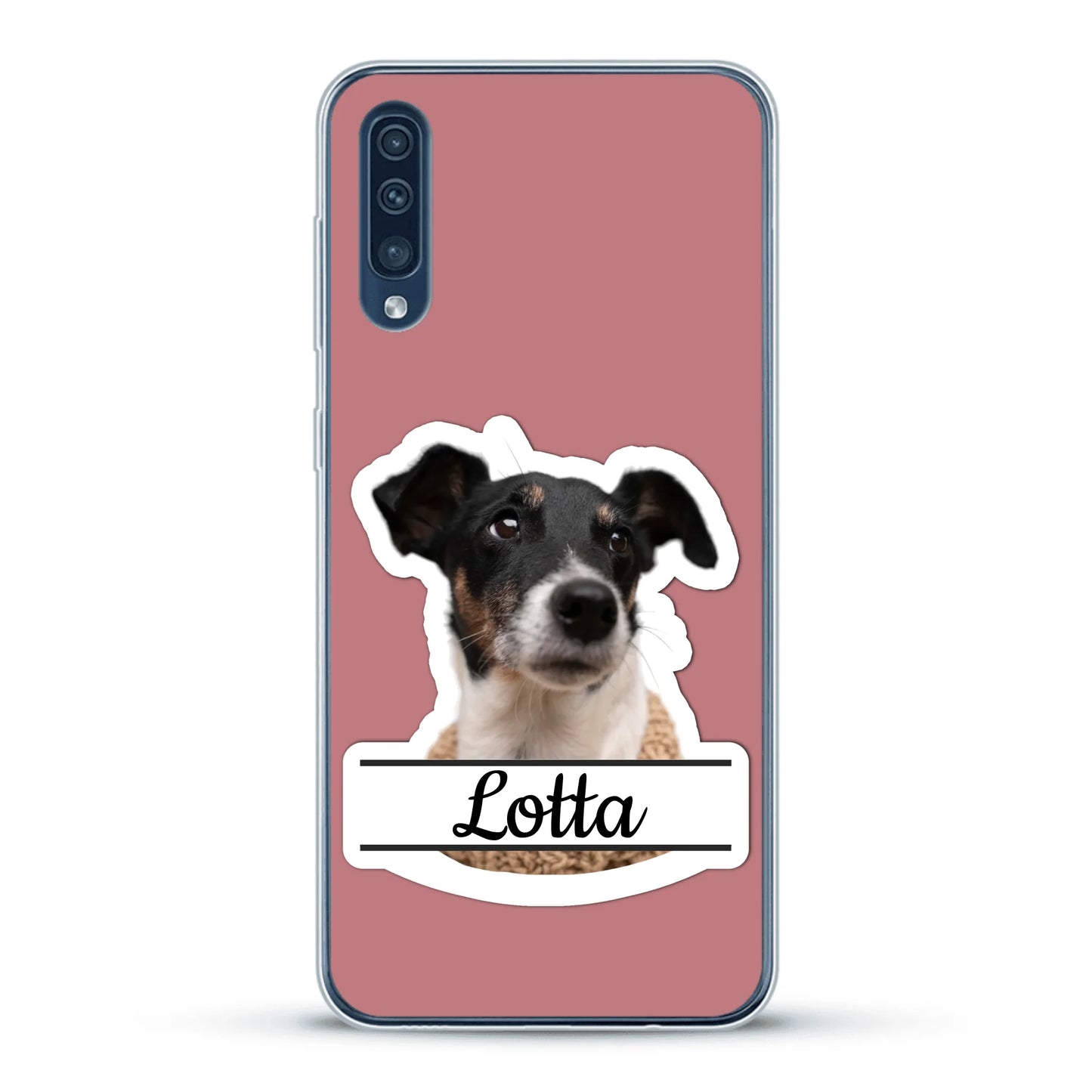 Haustierportrait Stickeroptik - Individuelle Handyhülle