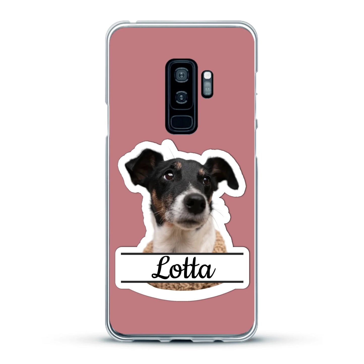 Haustierportrait Stickeroptik - Individuelle Handyhülle