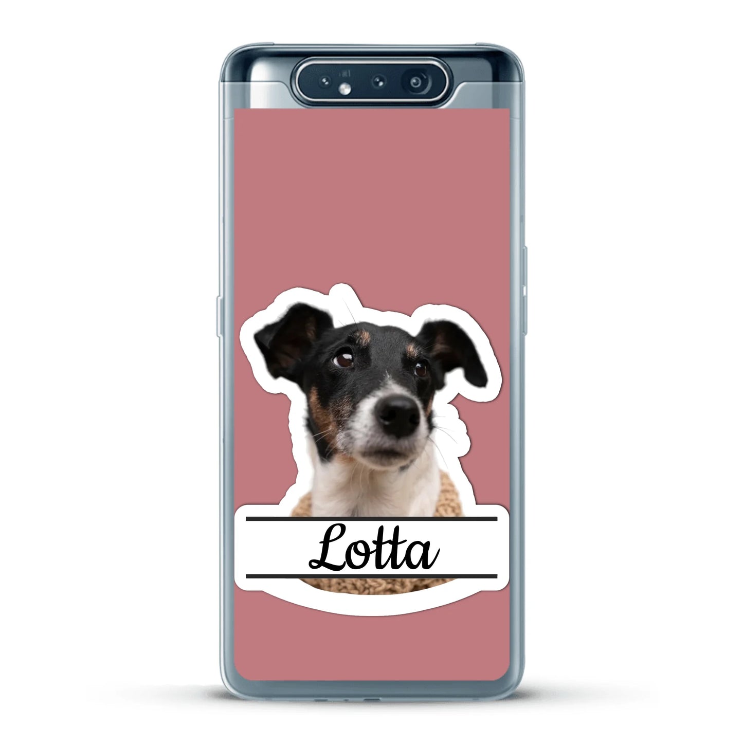 Haustierportrait Stickeroptik - Individuelle Handyhülle