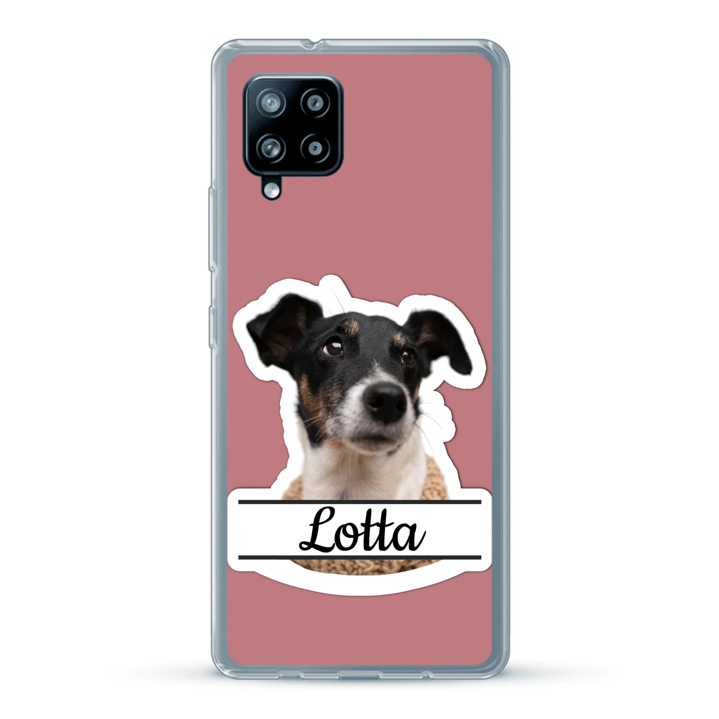 Haustierportrait Stickeroptik - Individuelle Handyhülle