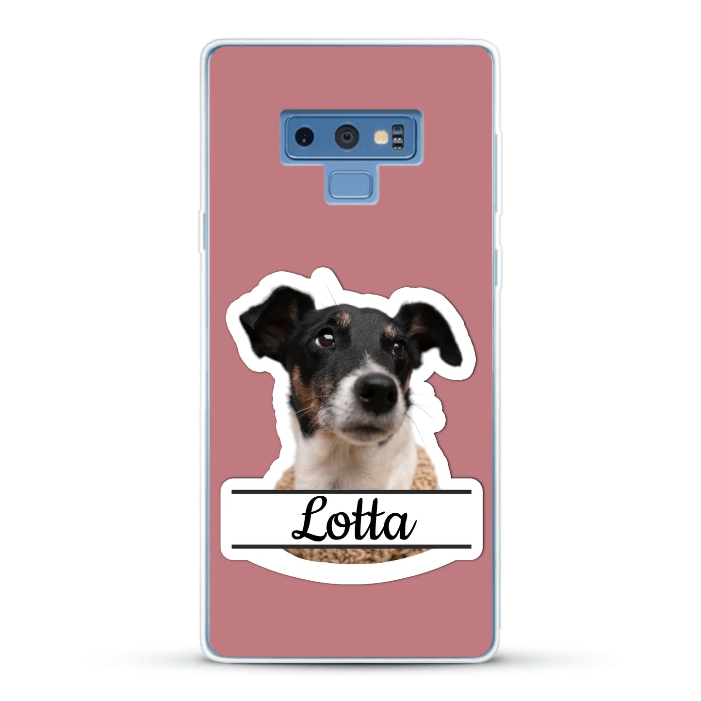 Haustierportrait Stickeroptik - Individuelle Handyhülle