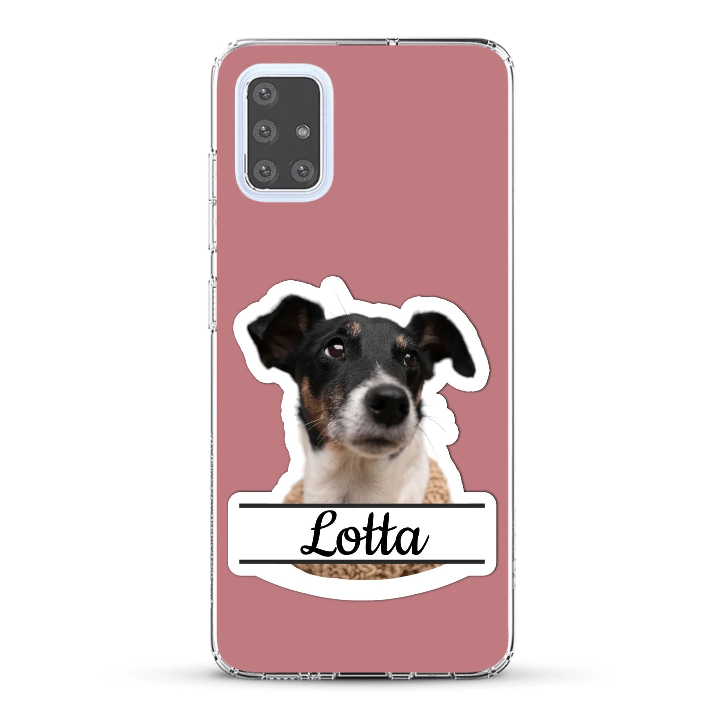 Haustierportrait Stickeroptik - Individuelle Handyhülle