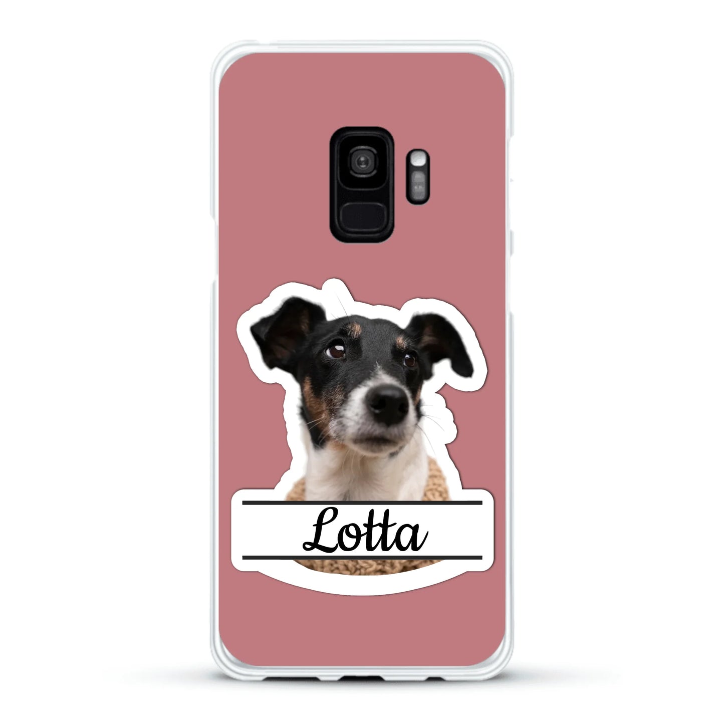 Haustierportrait Stickeroptik - Individuelle Handyhülle