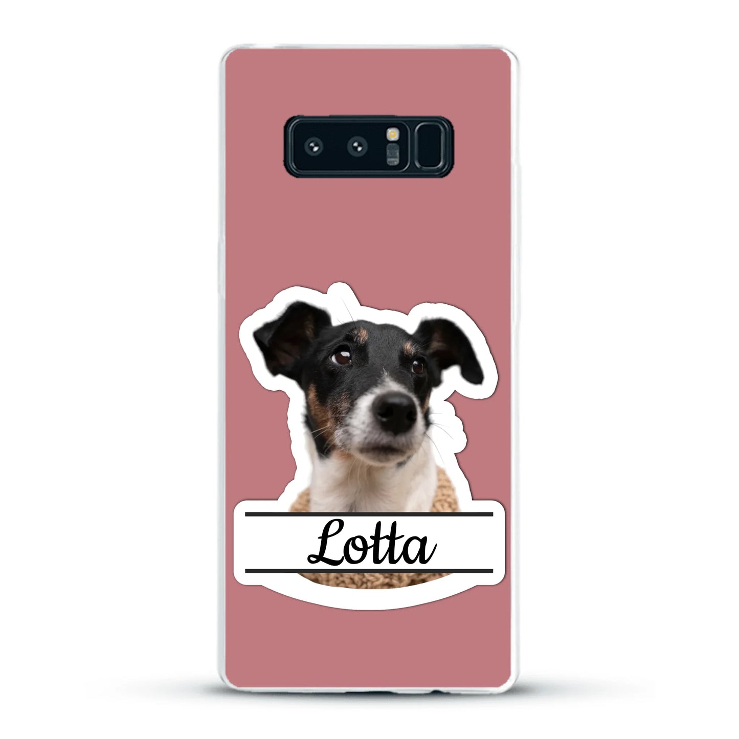 Haustierportrait Stickeroptik - Individuelle Handyhülle