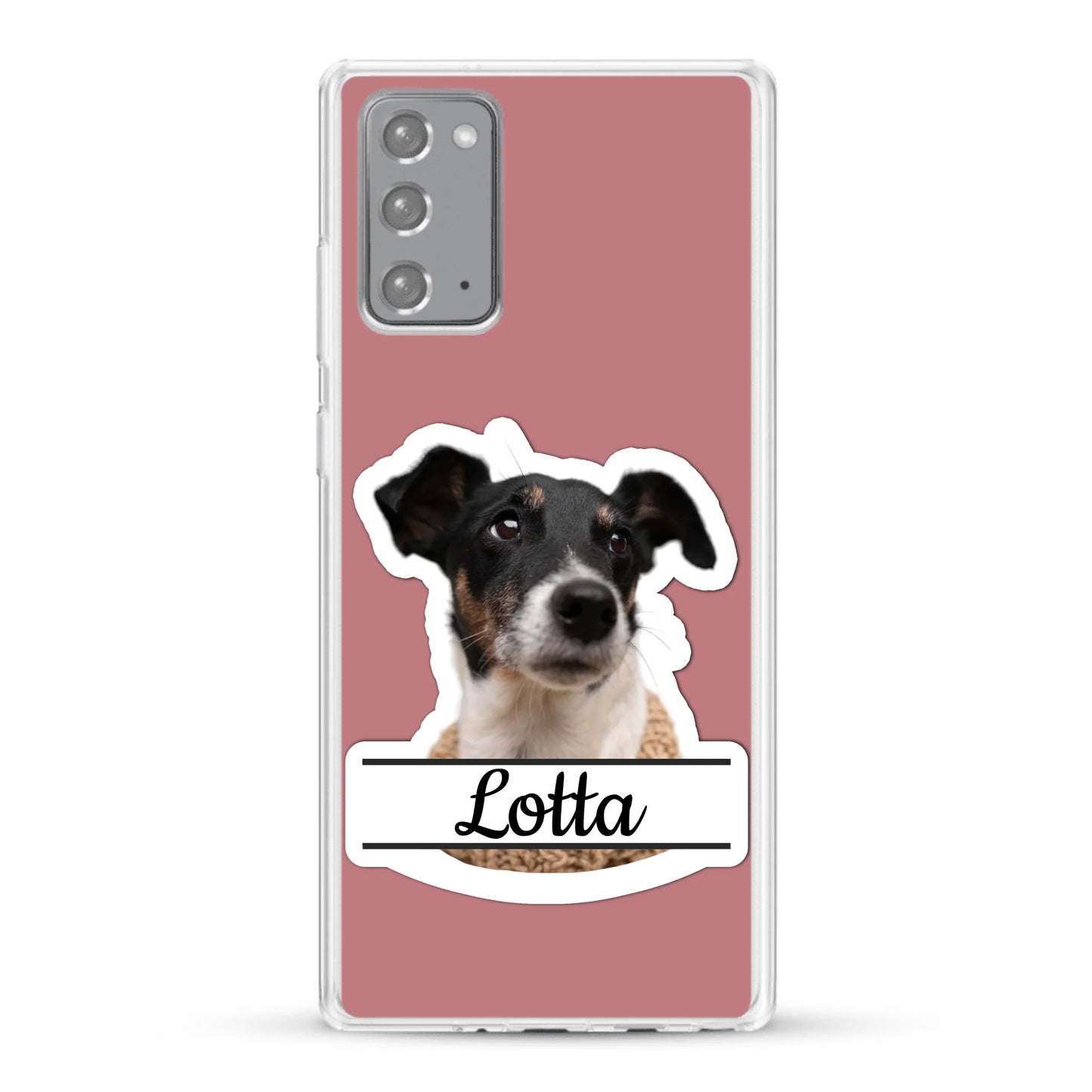 Haustierportrait Stickeroptik - Individuelle Handyhülle