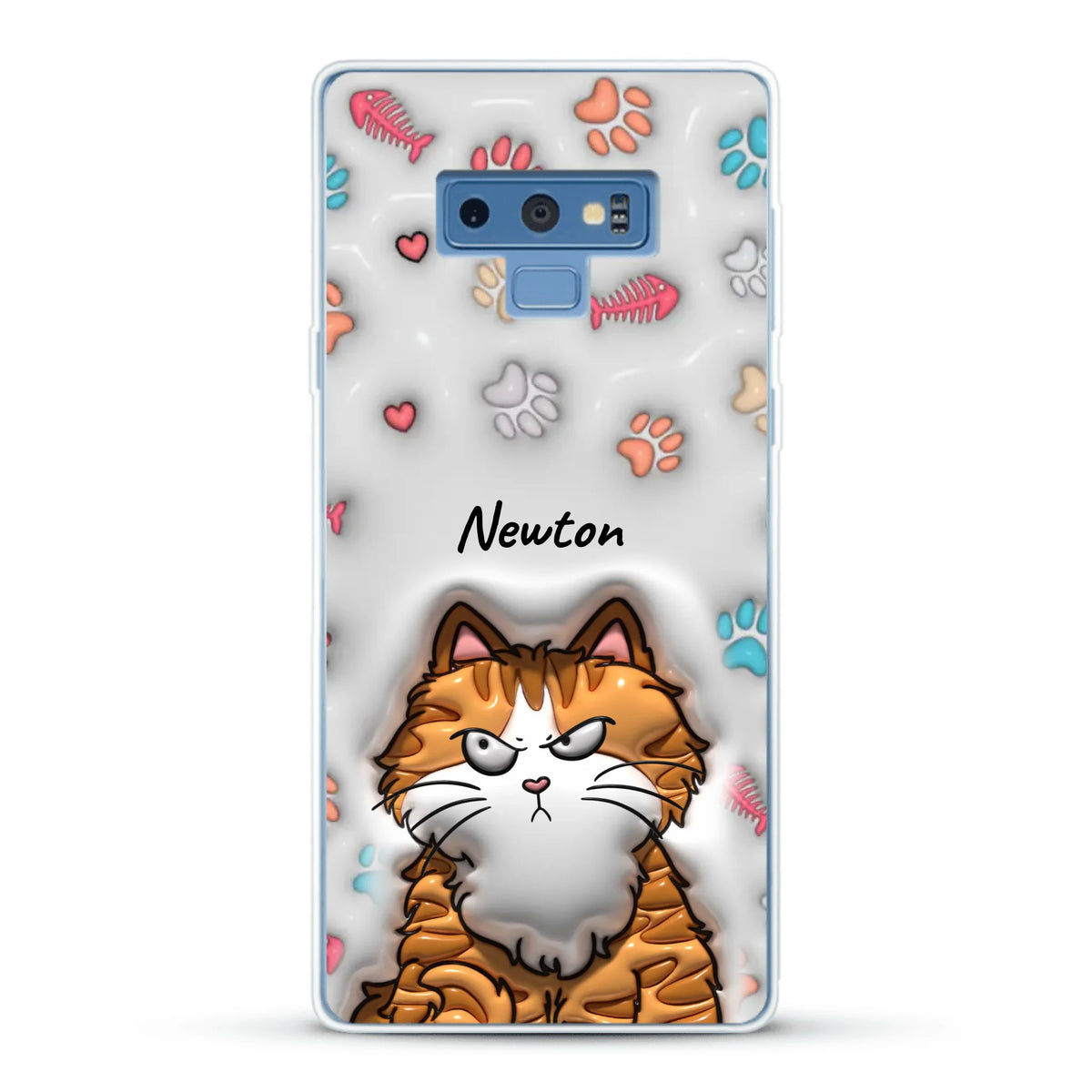 Personalisierte Handyhülle - Süße Katzen (3D Optik)