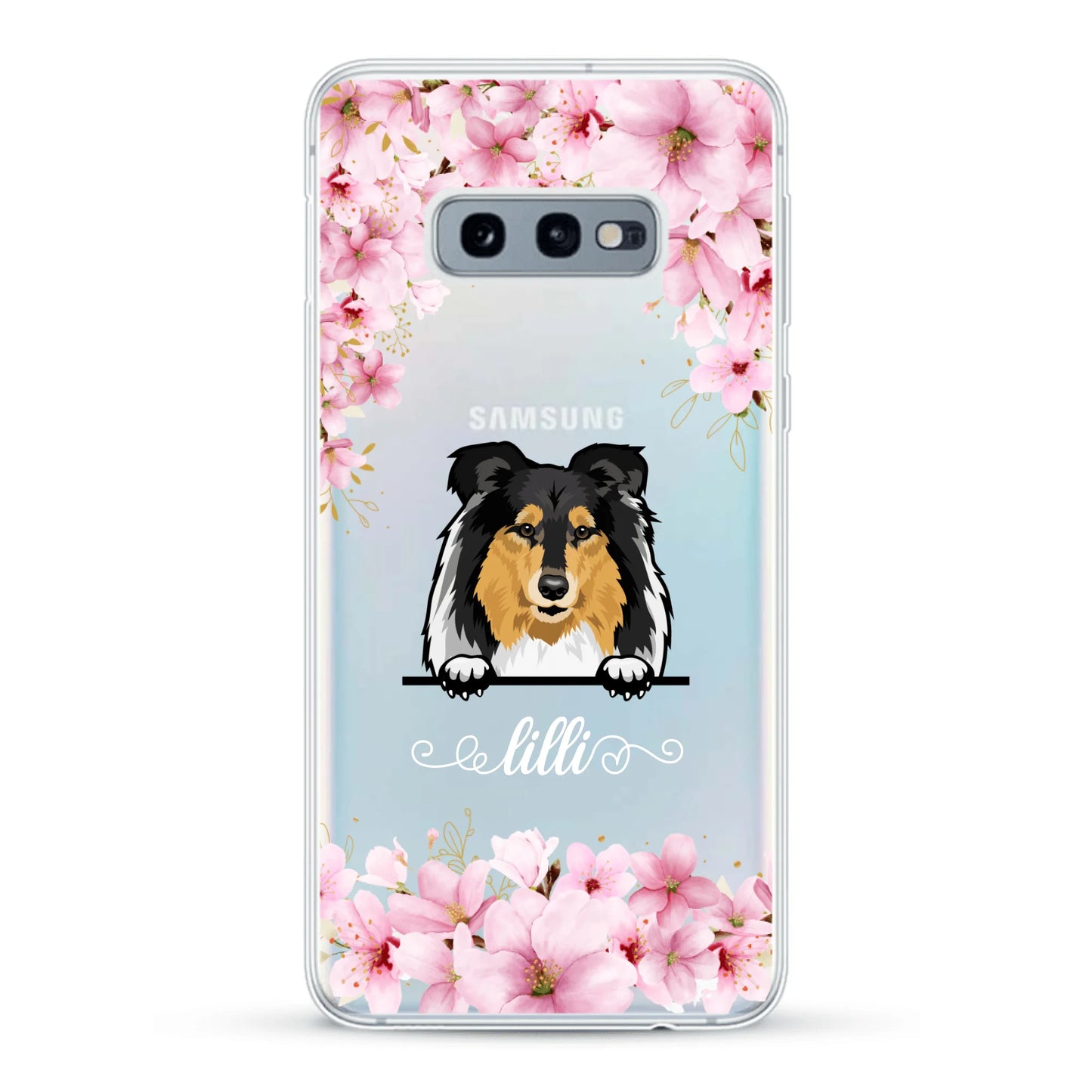 Blumen Hunde - Individuelle Handyhülle