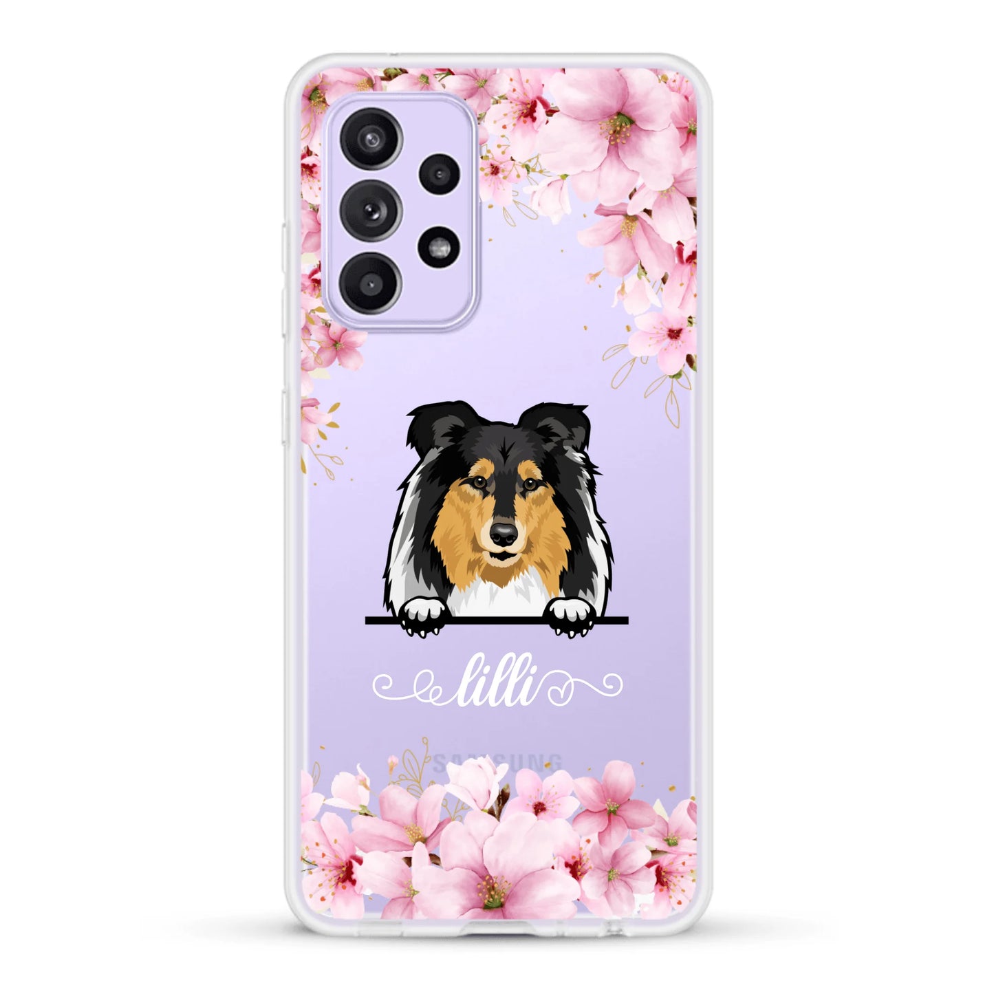 Blumen Hunde - Individuelle Handyhülle