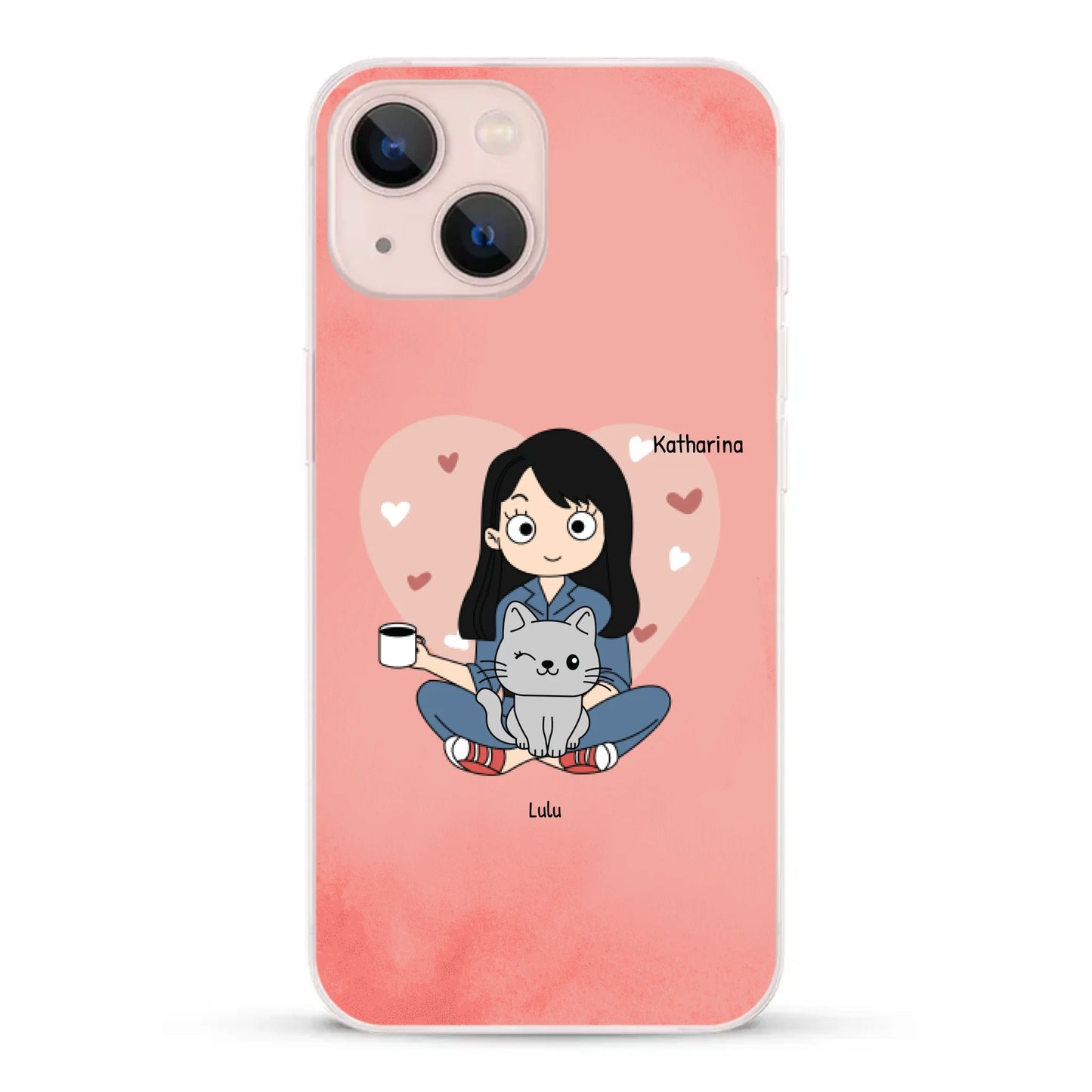 Comic Katzenmama - Individuelle Handyhülle