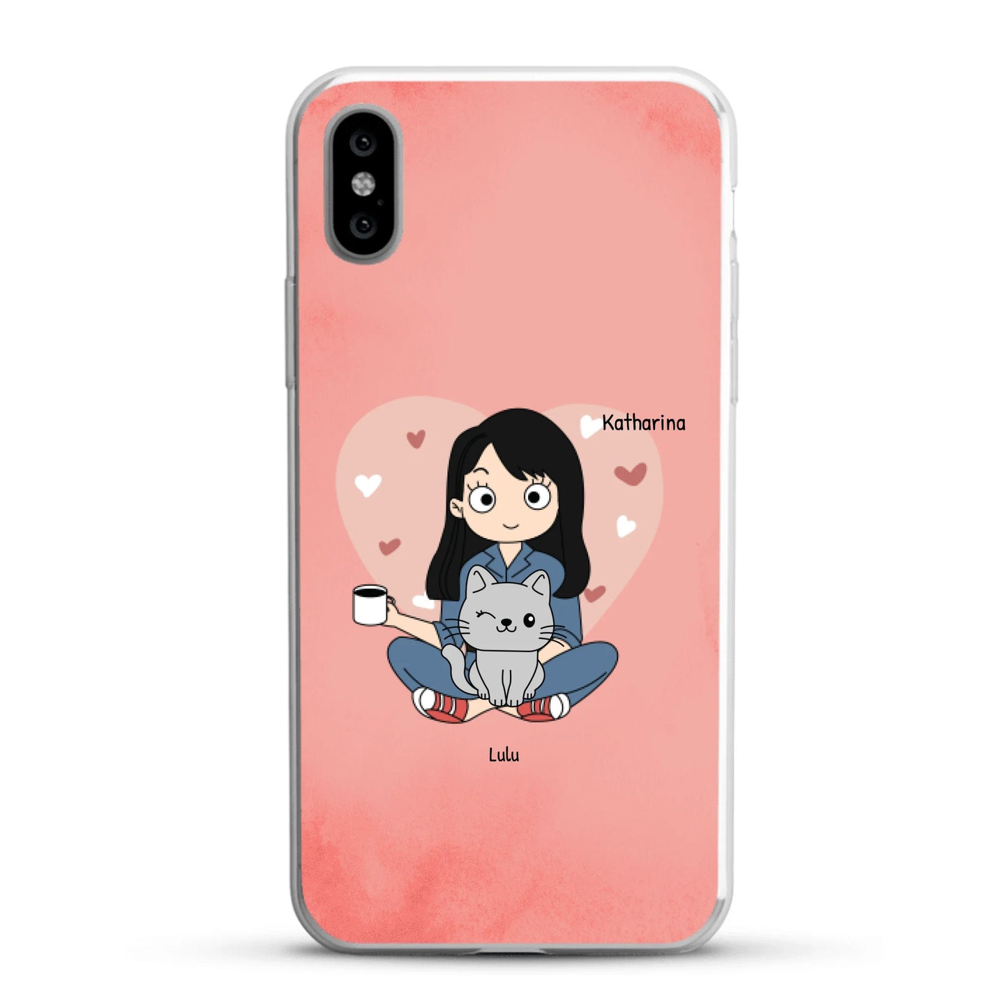 Comic Katzenmama - Individuelle Handyhülle