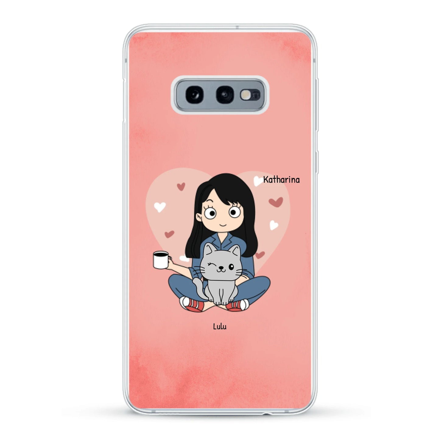 Comic Katzenmama - Individuelle Handyhülle