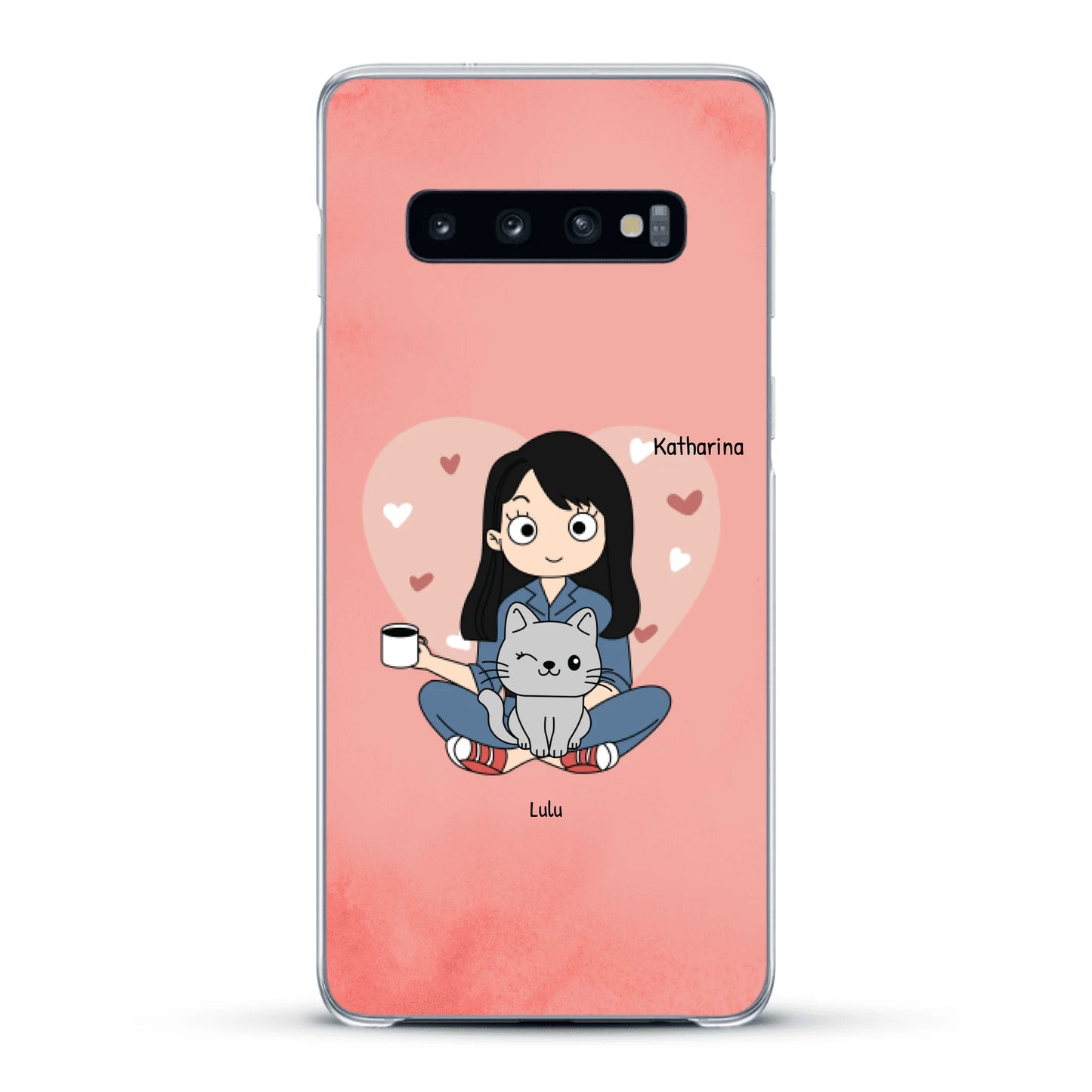 Comic Katzenmama - Individuelle Handyhülle