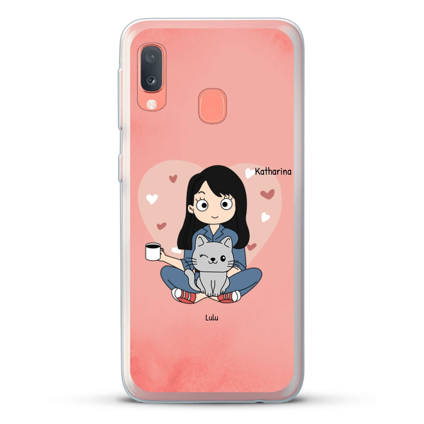 Comic Katzenmama - Individuelle Handyhülle