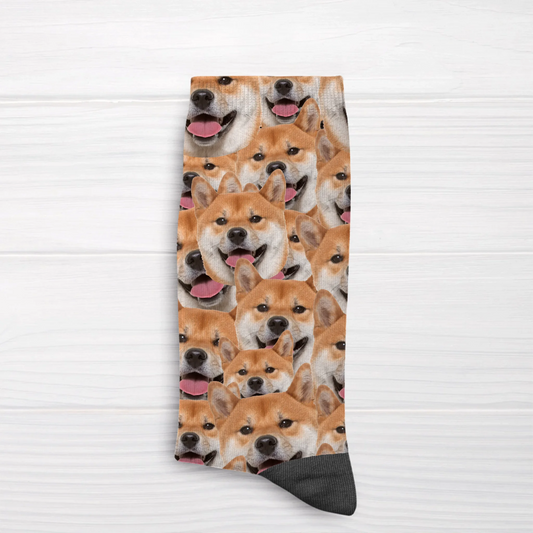 Wildes Fotomuster - Individuelle Socken