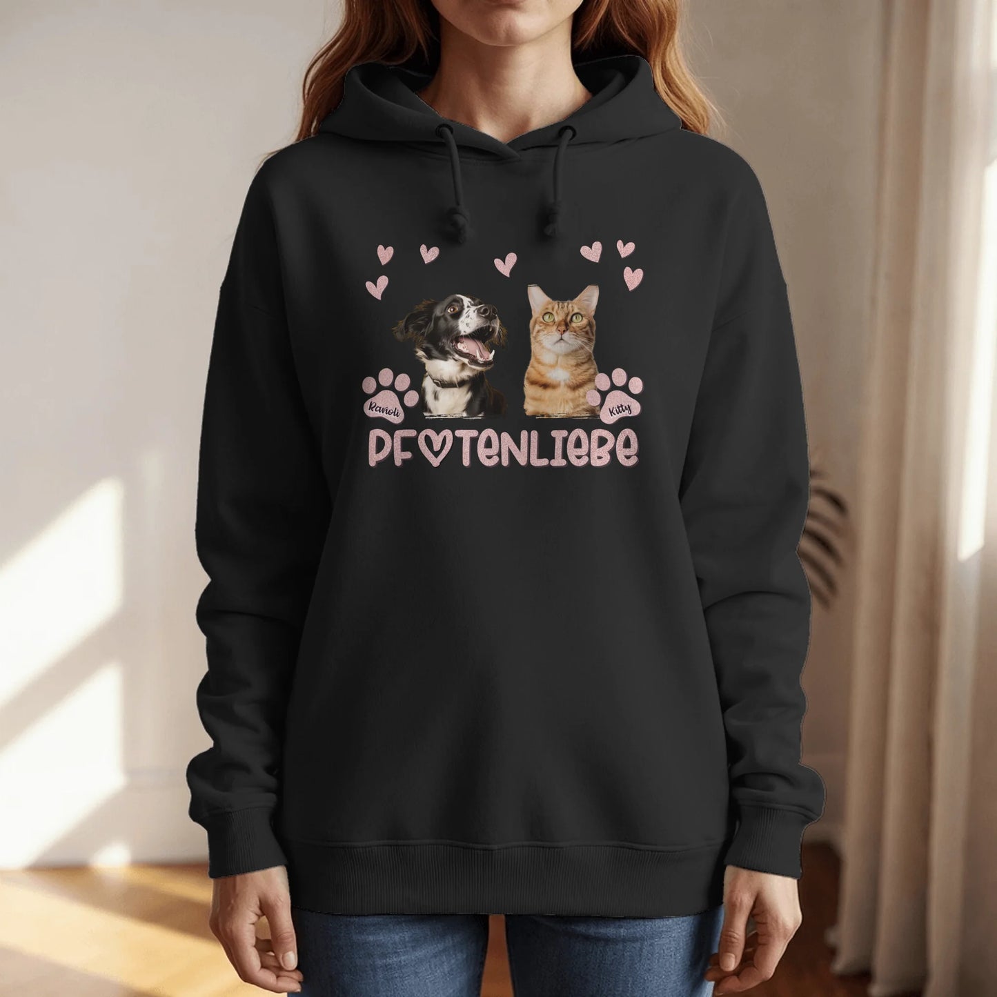 Personalisierter Hoodie - Pfotenliebe