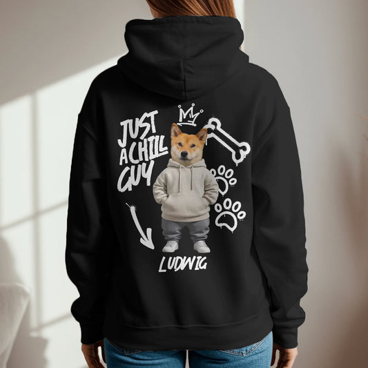 Personalisierter Hoodie - Entspannte Fellnase