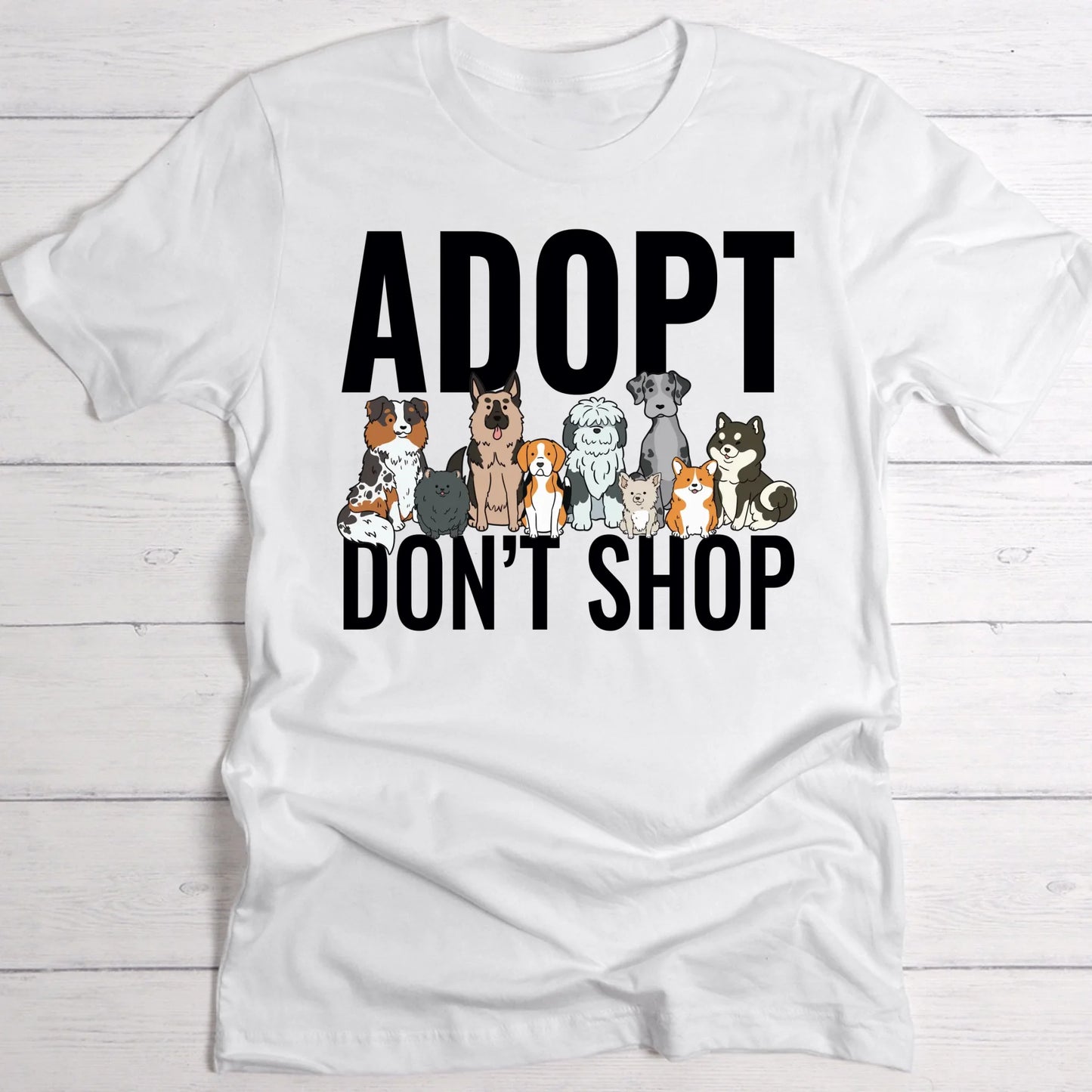 Adopt Don't Shop (Tierschutz Edition) - Individuelles T-Shirt