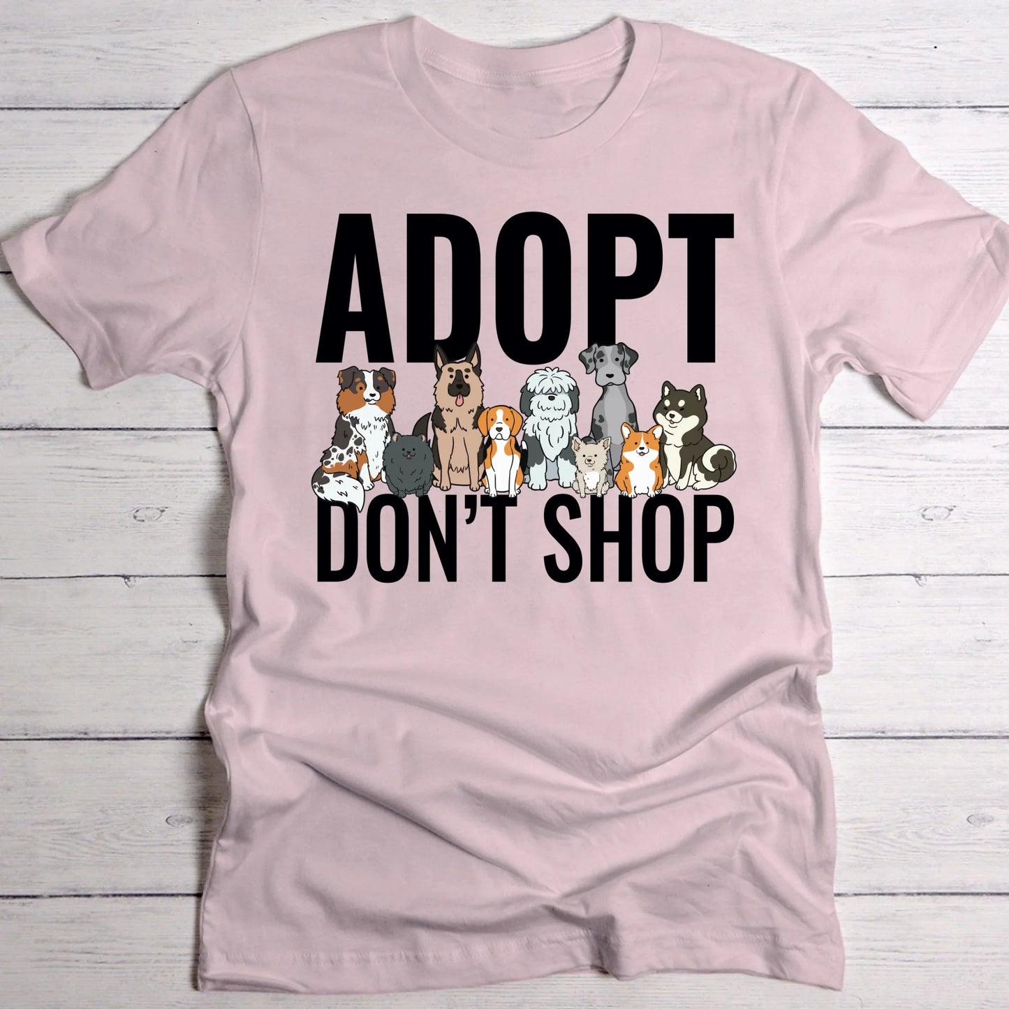 Adopt Don't Shop (Tierschutz Edition) - Individuelles T-Shirt