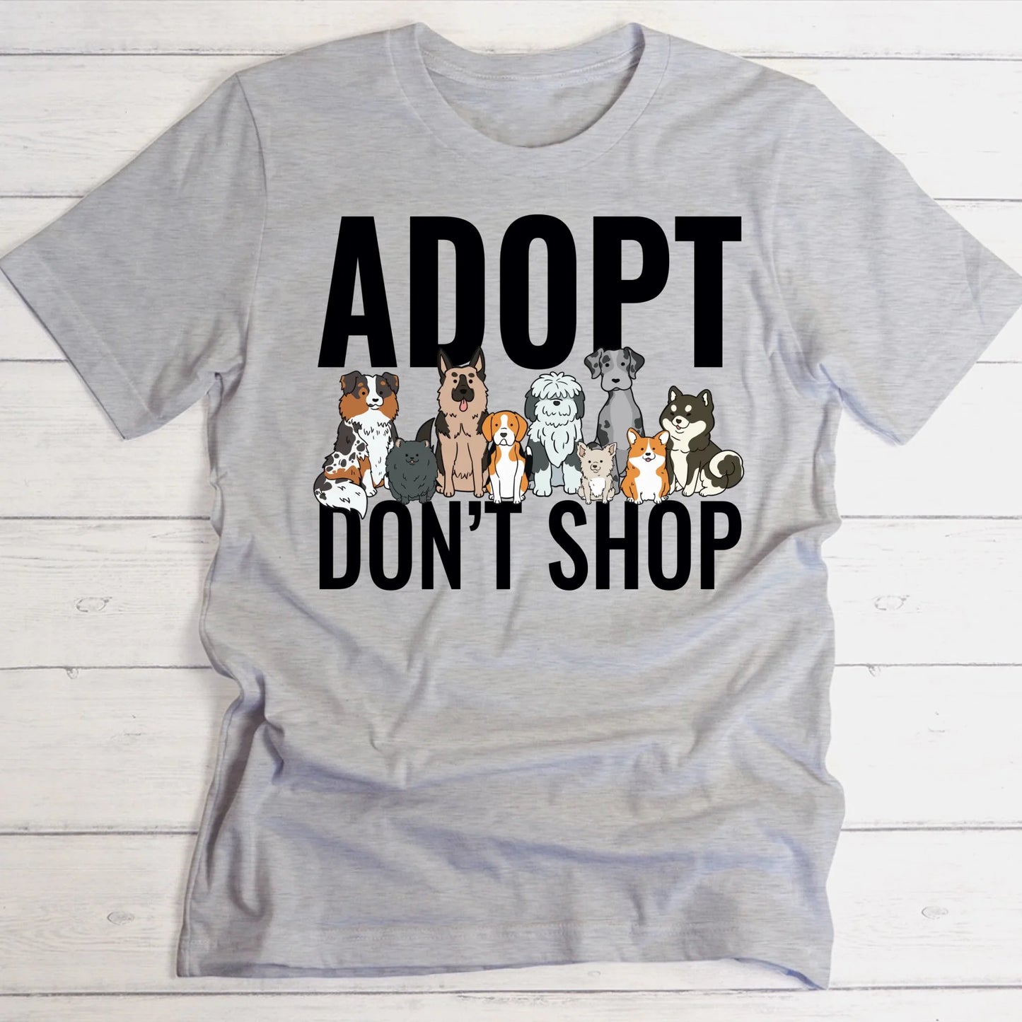 Adopt Don't Shop (Tierschutz Edition) - Individuelles T-Shirt