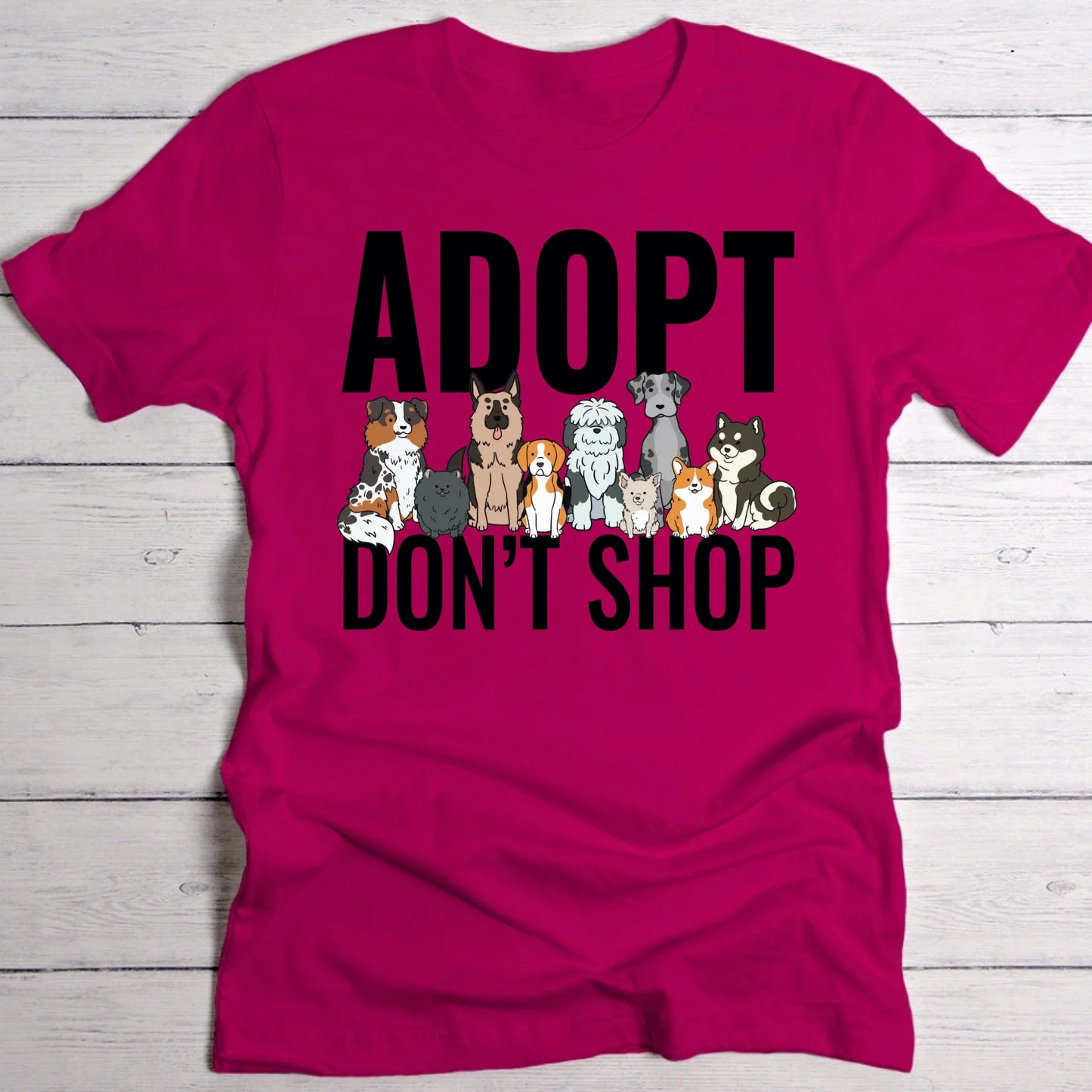 Adopt Don't Shop (Tierschutz Edition) - Individuelles T-Shirt
