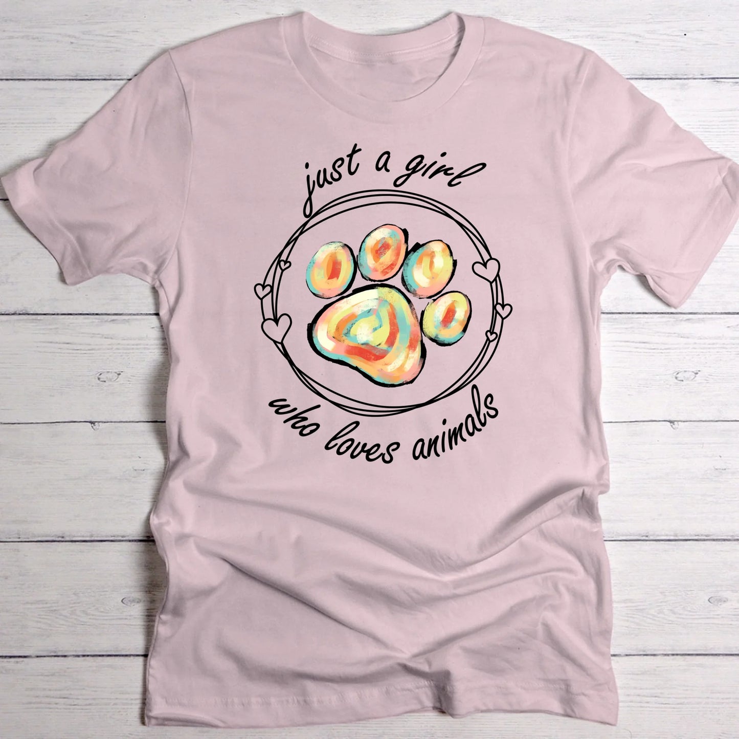 Just a girl (Tierschutz Edition) - Individuelles T-Shirt