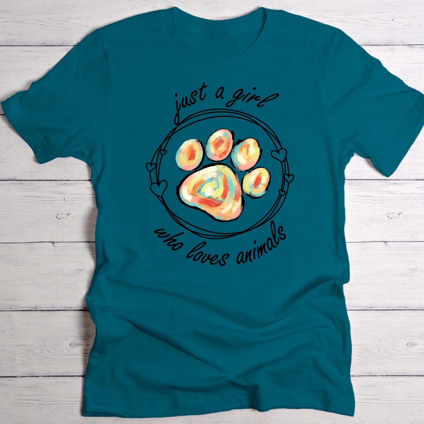 Just a girl (Tierschutz Edition) - Individuelles T-Shirt