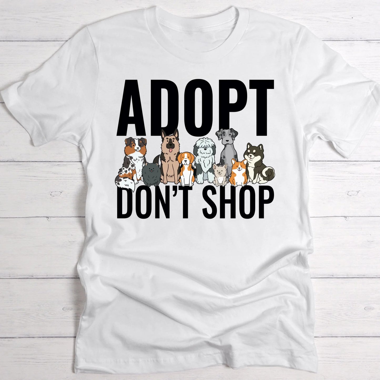 Adopt Don't Shop (Tierschutz Edition) - Individuelles T-Shirt