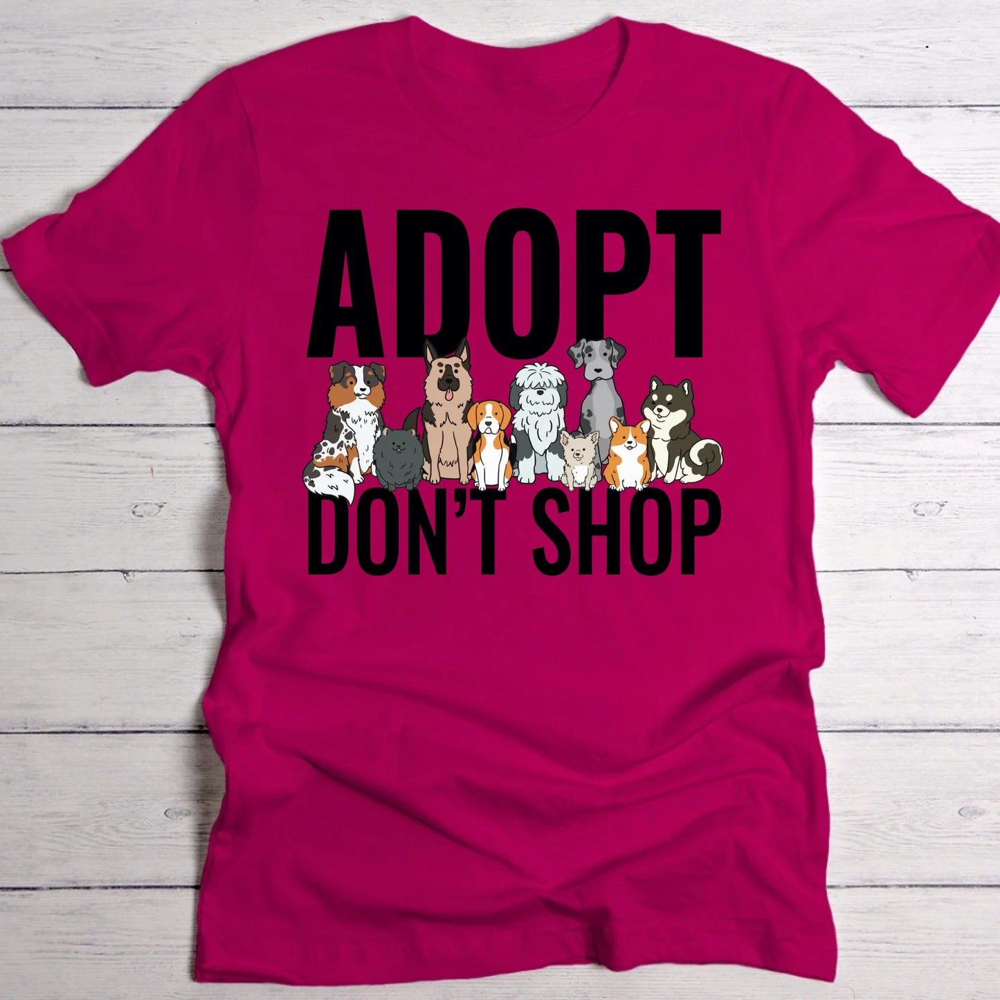 Adopt Don't Shop (Tierschutz Edition) - Individuelles T-Shirt