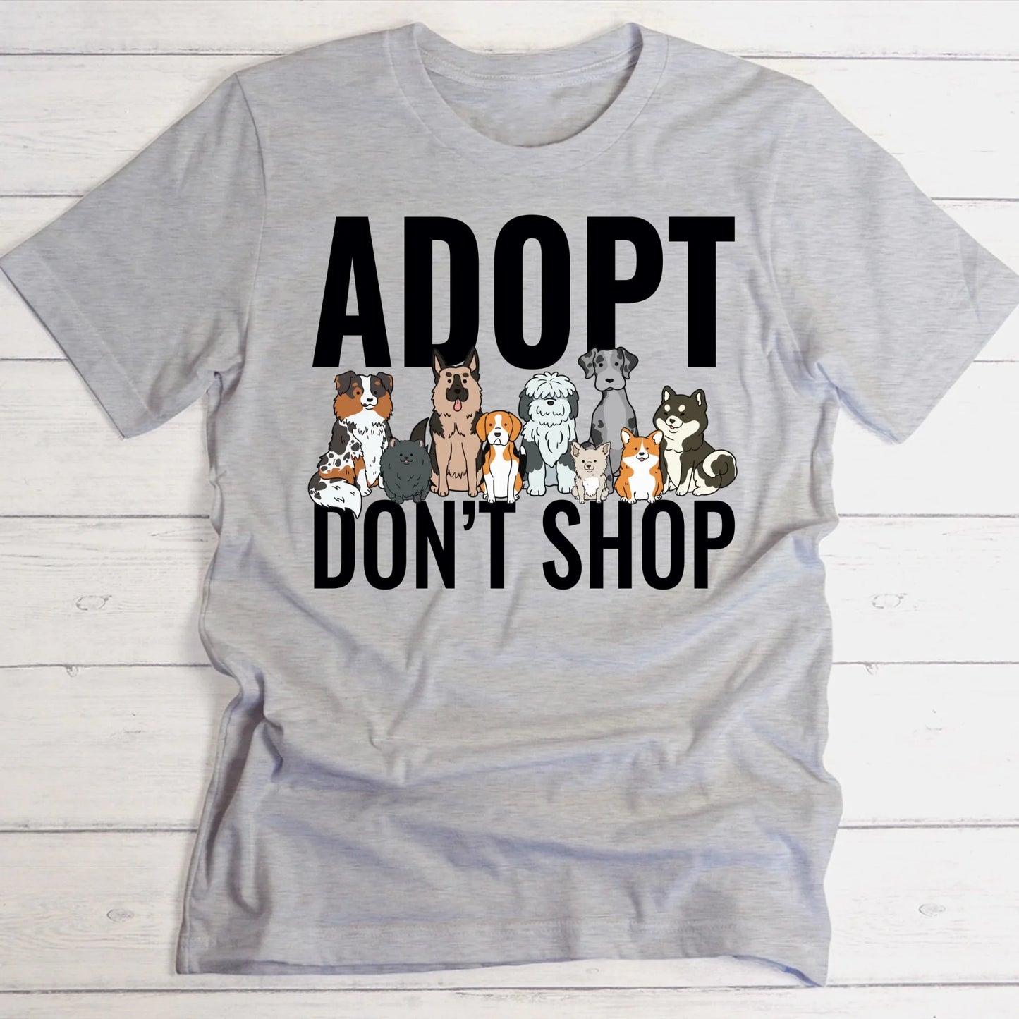Adopt Don't Shop (Tierschutz Edition) - Individuelles T-Shirt
