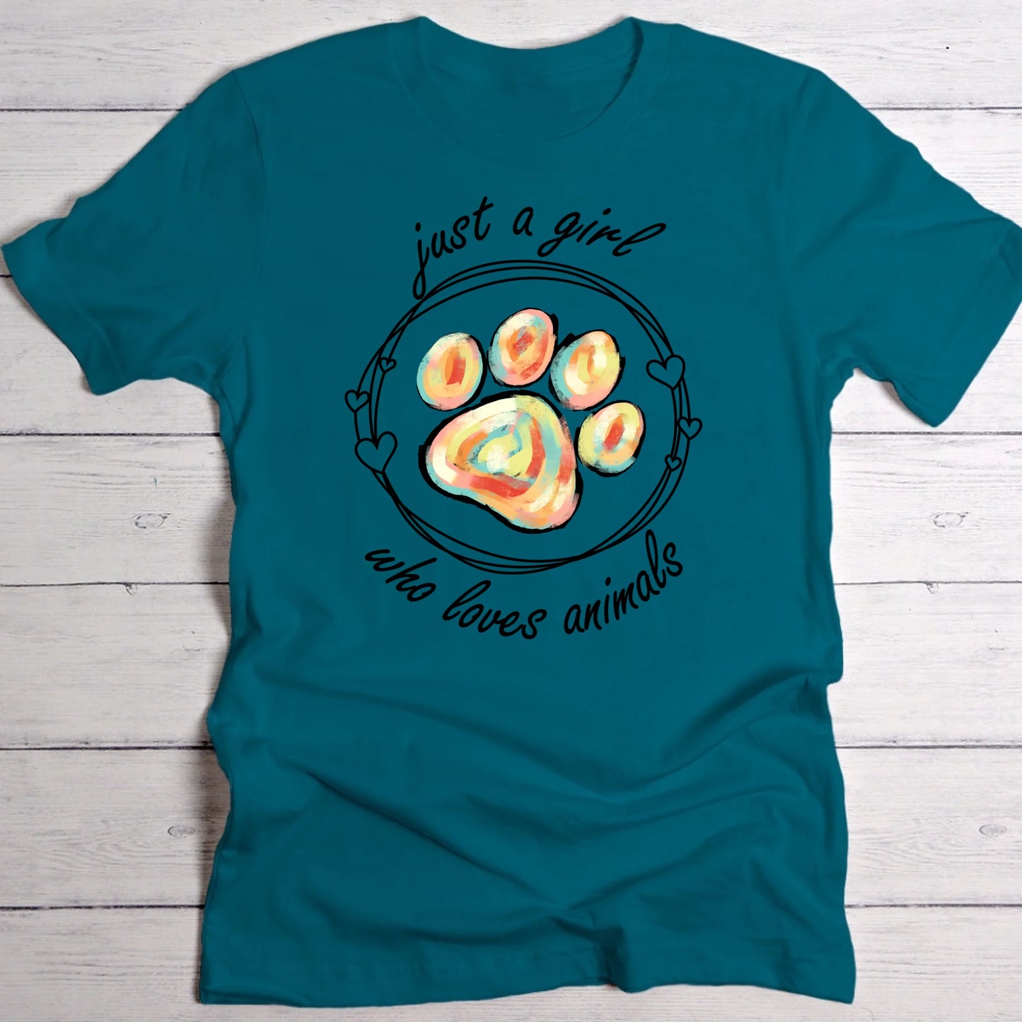 Just a girl (Tierschutz Edition) - Individuelles T-Shirt