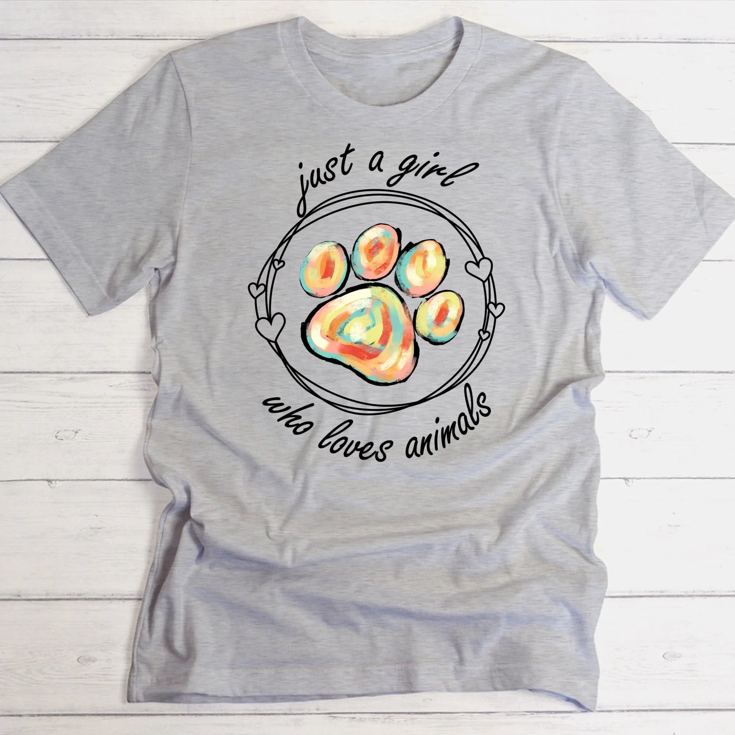 Just a girl (Tierschutz Edition) - Individuelles T-Shirt
