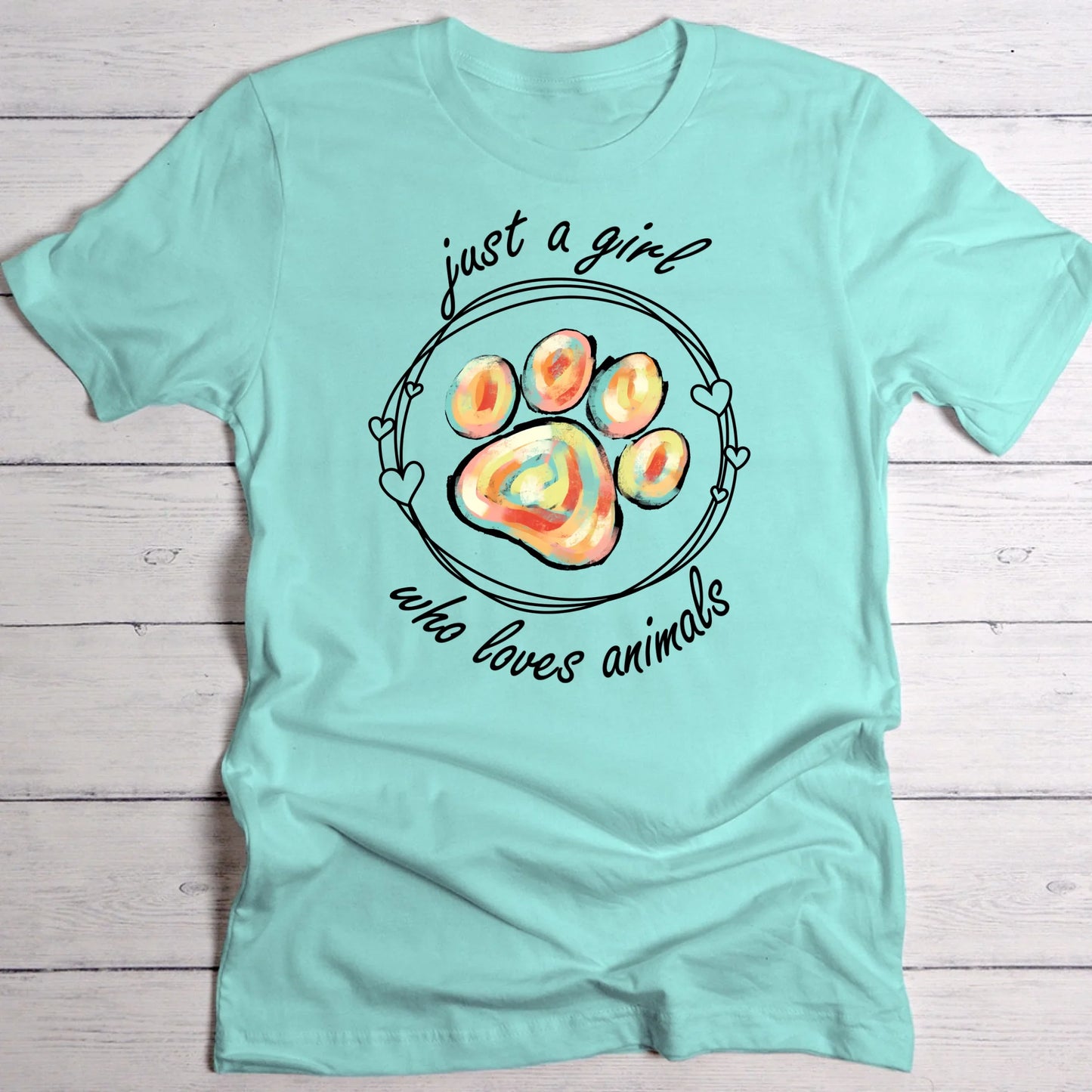 Just a girl (Tierschutz Edition) - Individuelles T-Shirt