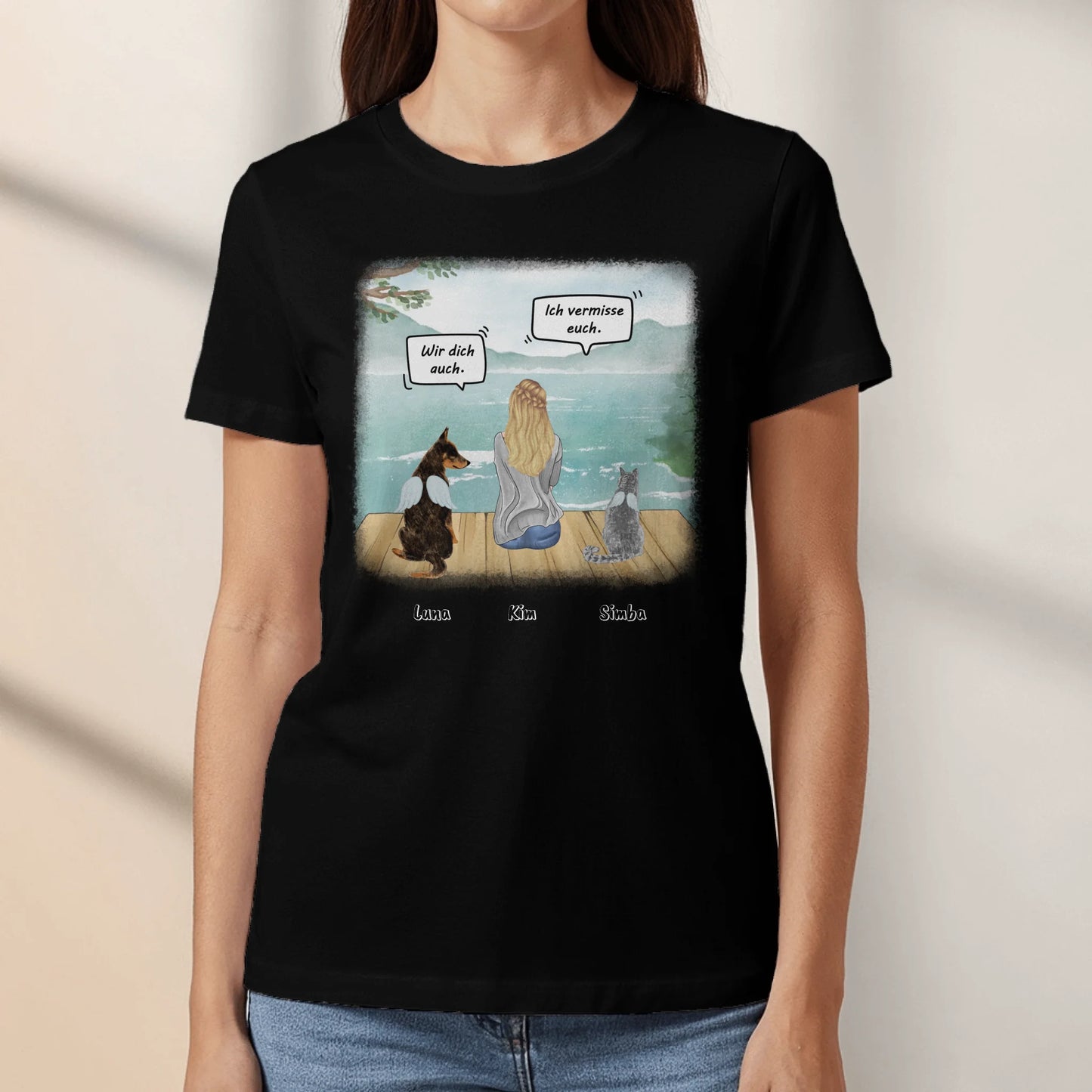 Ich vermisse dich - Individuelles T-Shirt