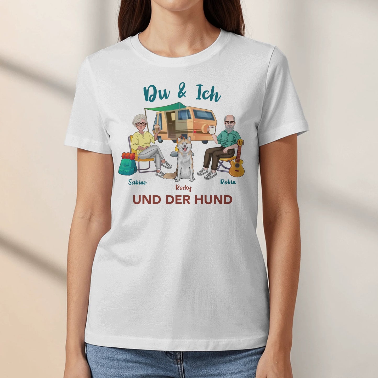 Du, Ich und die Hunde - Individuelles T-Shirt