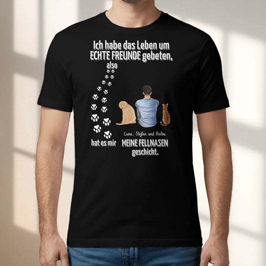 Echter Freund - Individuelles T-Shirt