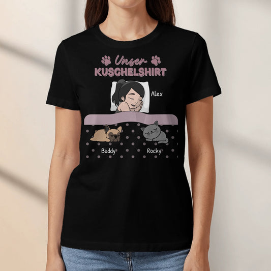 Kuschelzeit mit Fellnasen Single - Individuelles T-Shirt