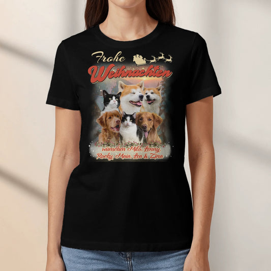 Weihnachtliches 90er Foto - Individuelles T-Shirt