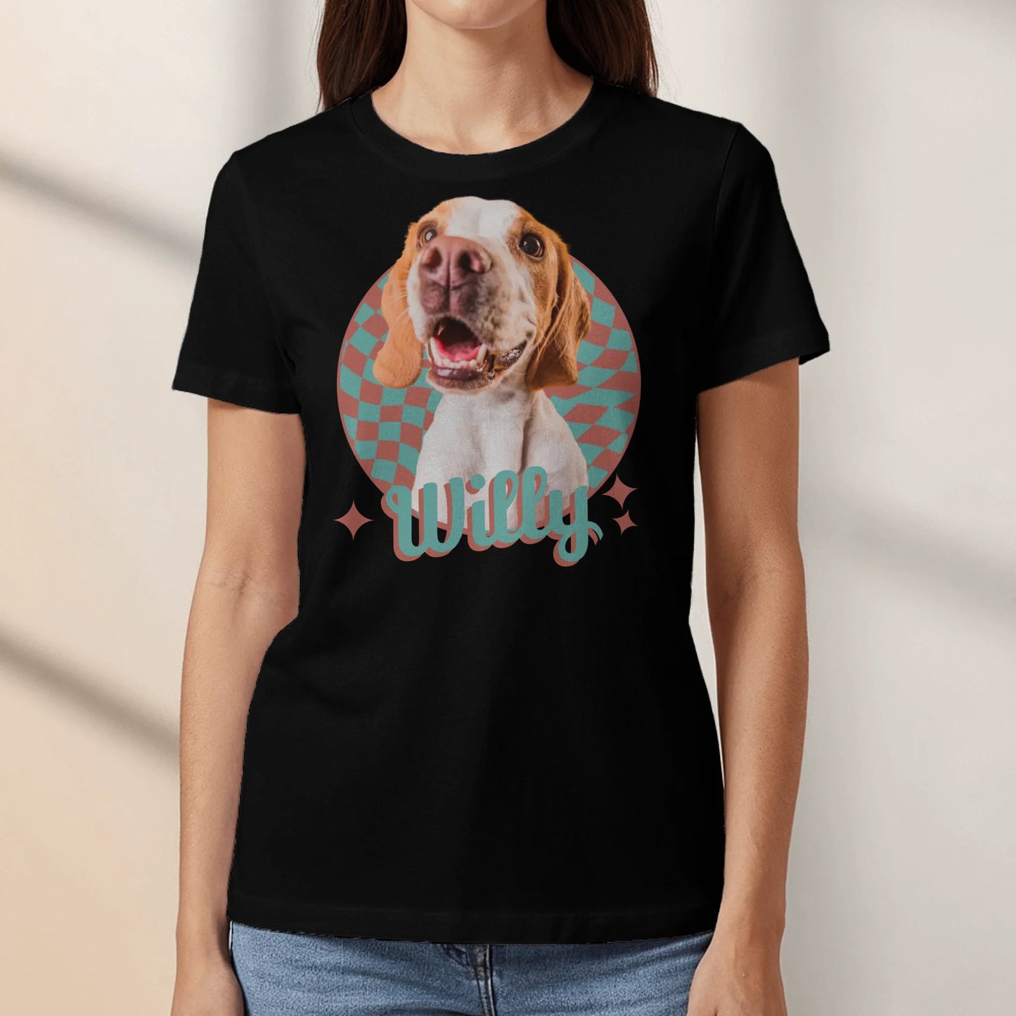 Personalisiertes T-Shirt - Retro 90s Portrait