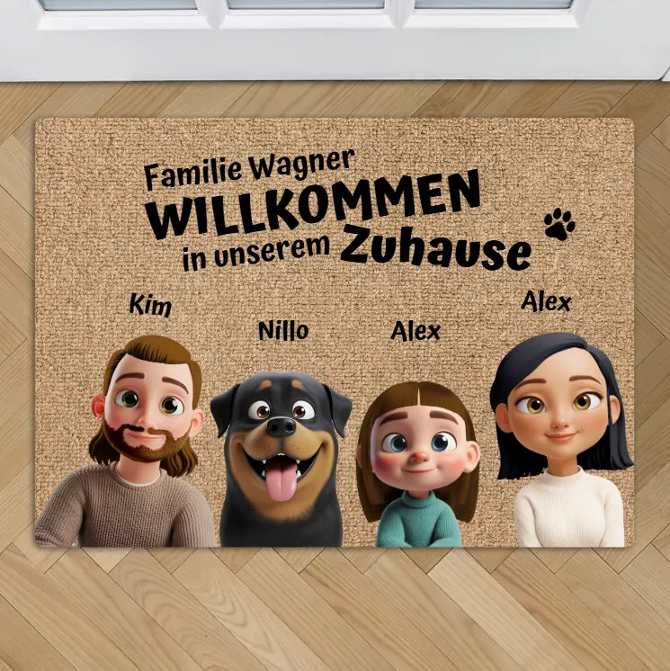 Unser Zuhause - Individuelle Fußmatte