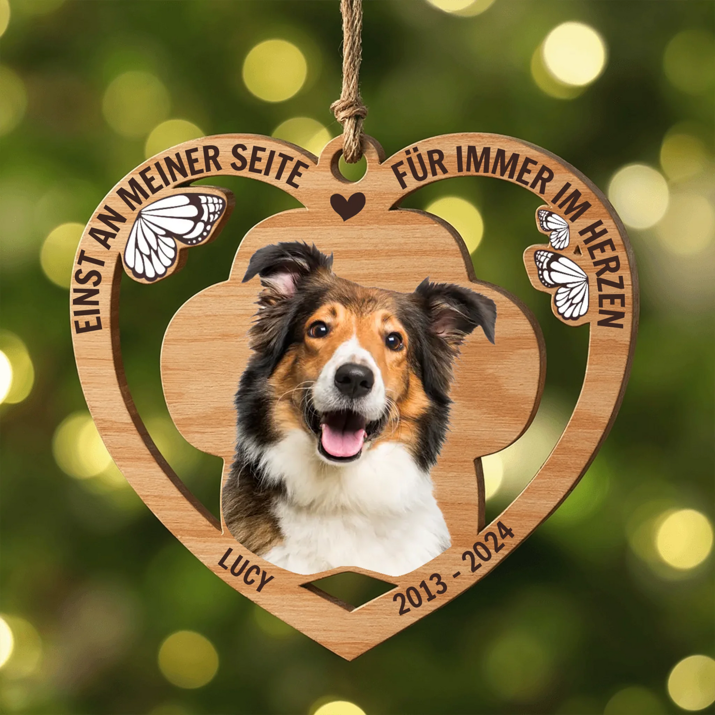 Für immer im Herzen - Individueller Holzanhänger