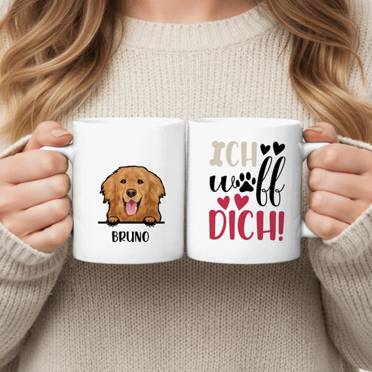 Ich wuff dich! - Individuelle Tasse